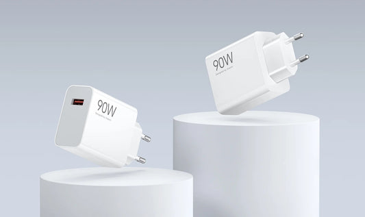 Chargeur réseau avec câble USB-C Xiaomi, 90W, 6.1A, 1 x USB-A, Blanc