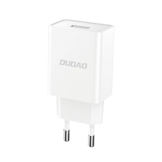 Chargeur réseau avec câble USB-C Dudao A4EU, 10W, 2.1A, 1 x USB-A, Blanc