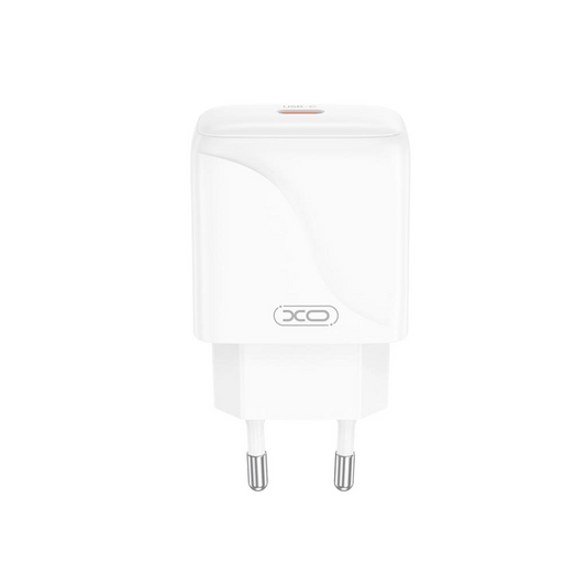 Chargeur réseau avec câble USB-C XO Design L141, 20W, 3A, 1 x USB-C, Blanc