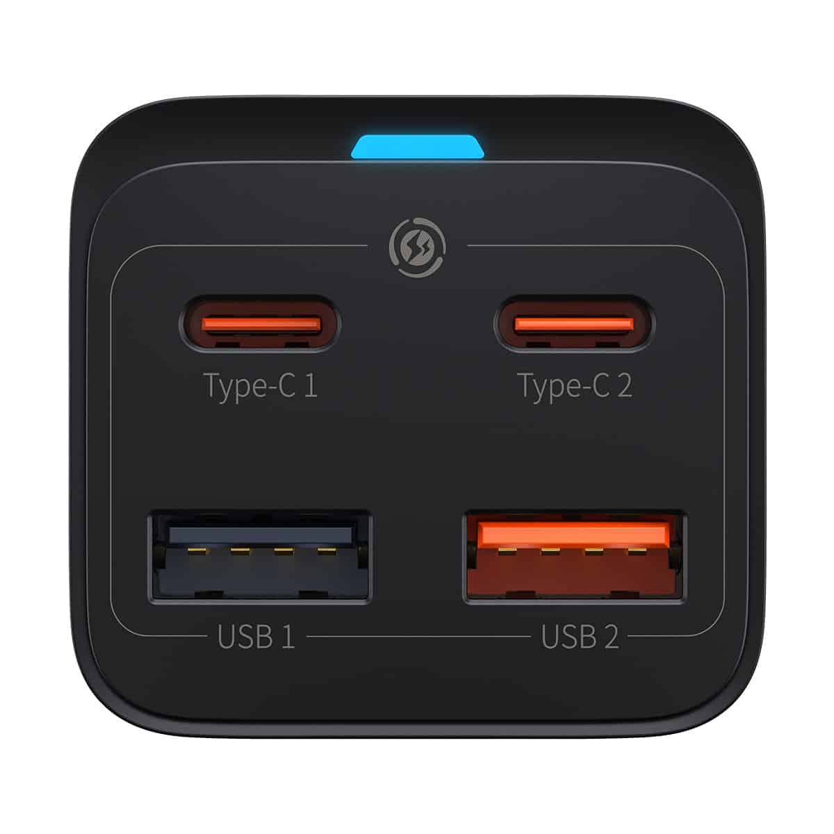 Chargeur Station Baseus GaN3 Pro, 65W, 3A, 2 x USB-A - 2 x USB-C, Noir CCGP040101