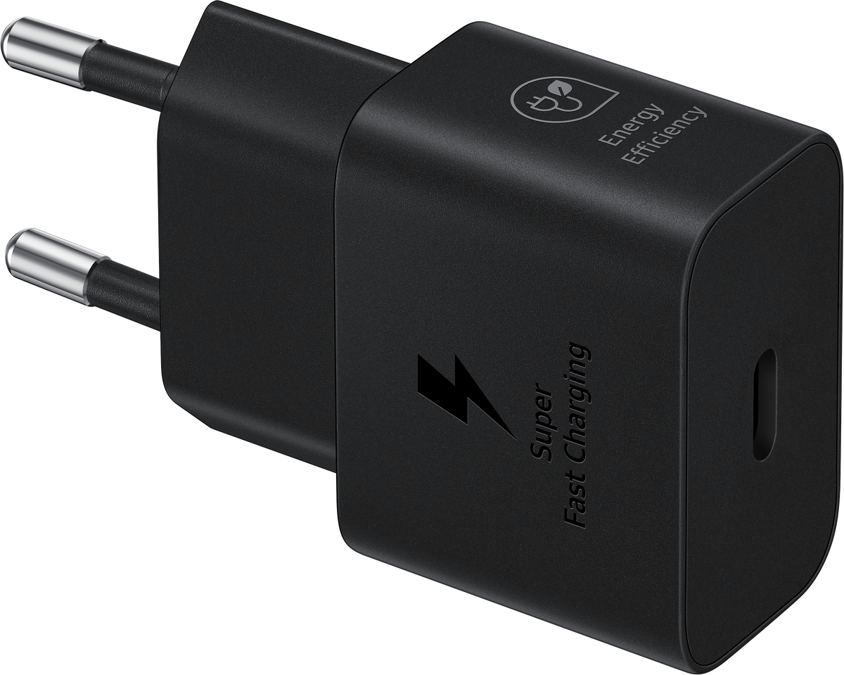 Câble USB-C Samsung Chargeur réseau Samsung, 25W, 3A, 1 x USB-C, Noir EP-T2510XBEGEU