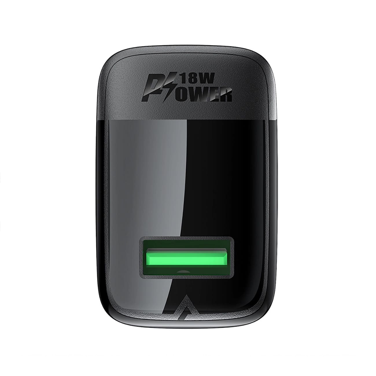 Chargeur réseau avec câble USB-C Acefast A90, 18W, 3A, 1 x USB-A, Noir