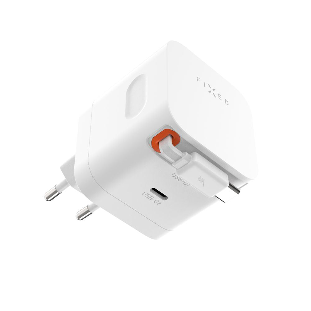 Chargeur réseau avec câble USB-C Fixed, 65W, 3.25A, 1 x USB-C, Noir