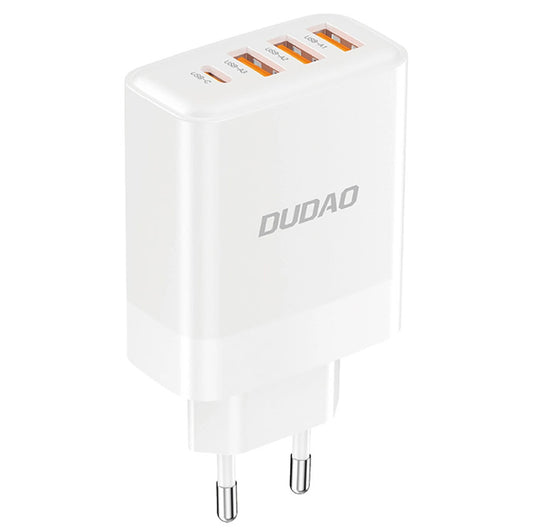 Chargeur réseau Dudao A5HEU, 20W, 3A, 1 x USB-C - 3 x USB-A, blanc