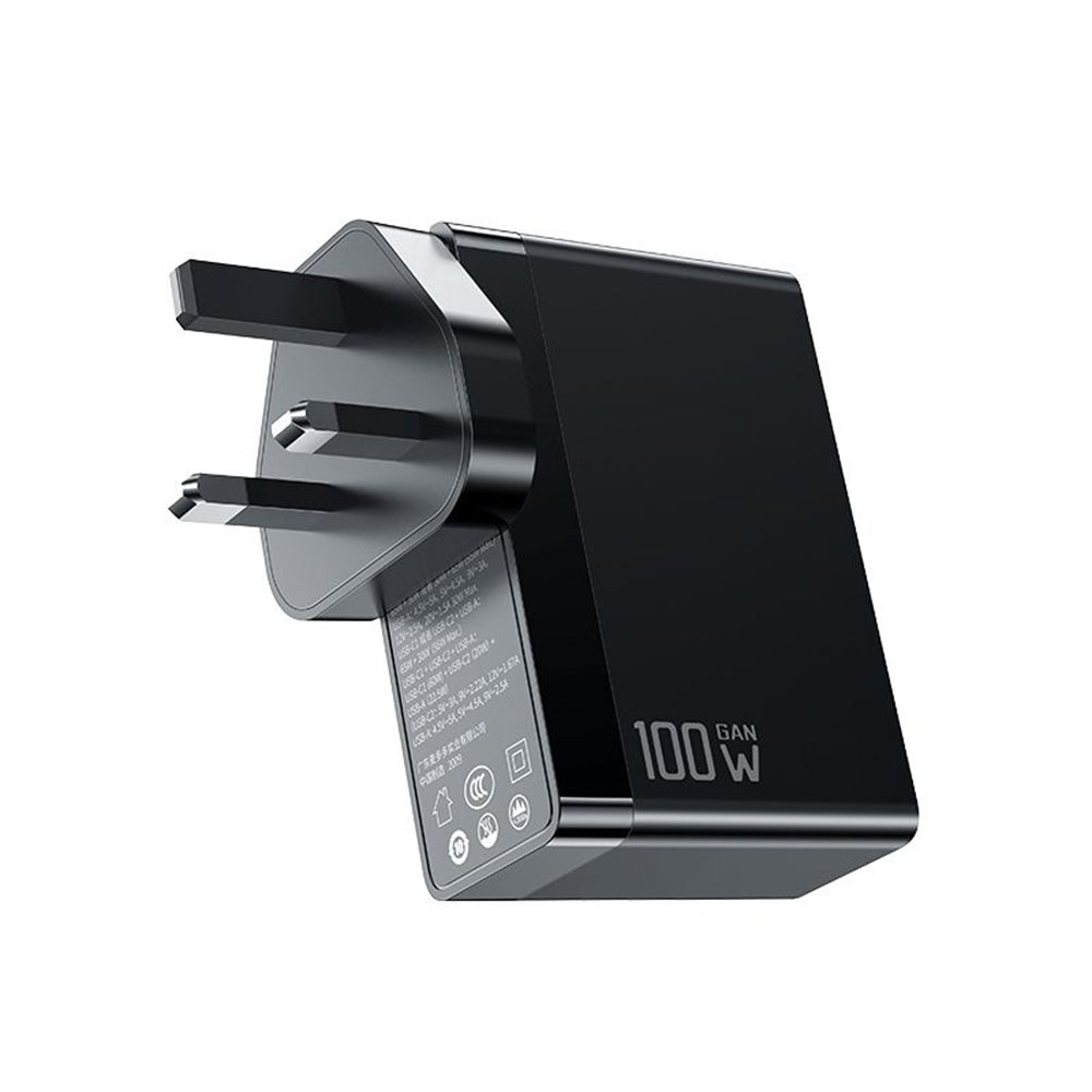 Chargeur Réseau McDodo CH-8101 Pro Nuc AR Power Travel, 100W, 5A, 1 x USB-A - 2 x USB-C, Noir