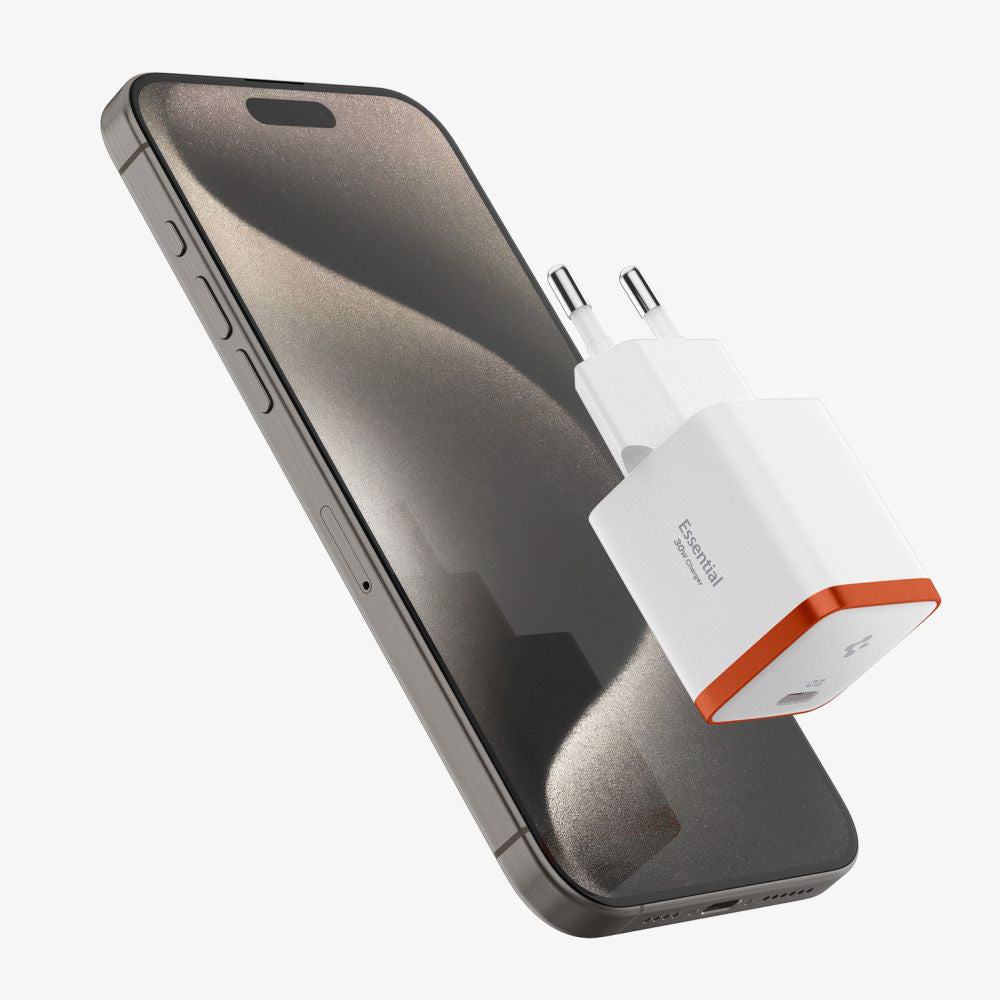 Chargeur secteur Spigen EE301EU Arcstation Essential, 30W, 3A, 1 x USB-C, Blanc ACH08449