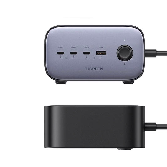 Rallonge UGREEN CD270, 2 x Schuko, Gris