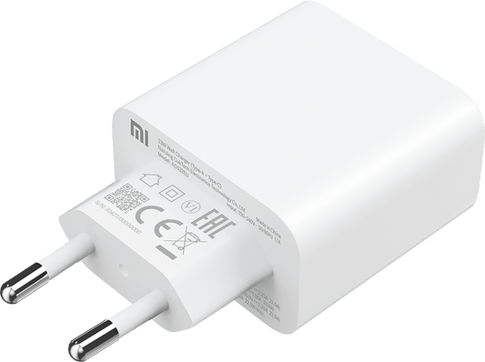 Chargeur réseau Xiaomi, 33W, 3A, 1 x USB-A - 1 x USB-C, blanc BHR4996996GL