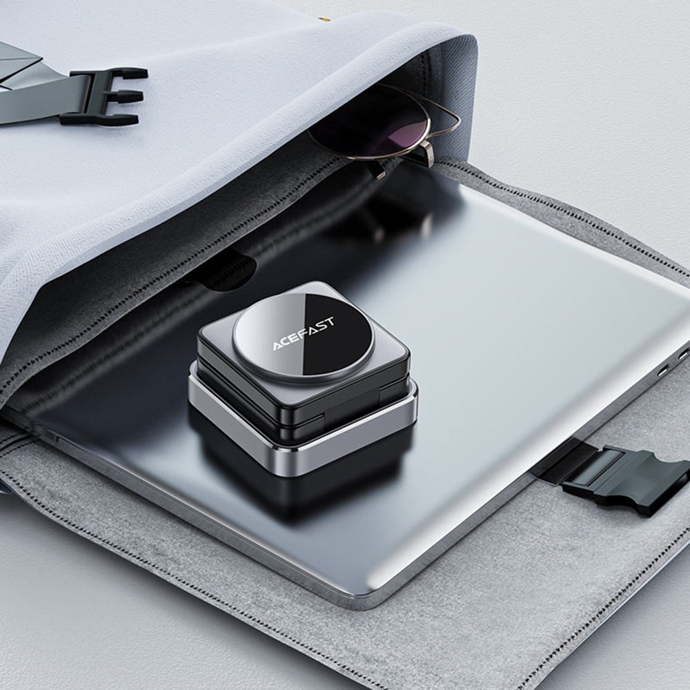 Chargeur Réseau Sans Fil Acefast E21 3en1, 23W, 1.67A, Gris