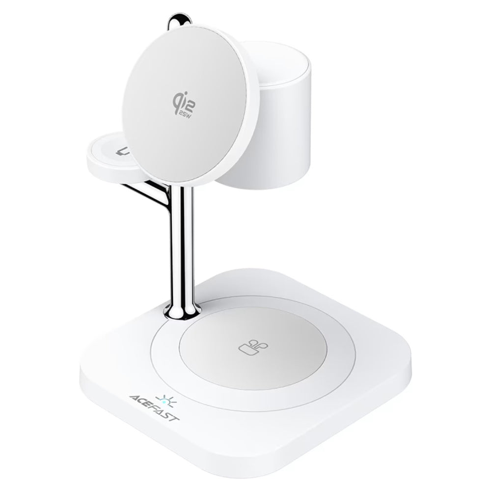 Chargeur Réseau Sans Fil Acefast E39 3en1, 32.5W, Blanc