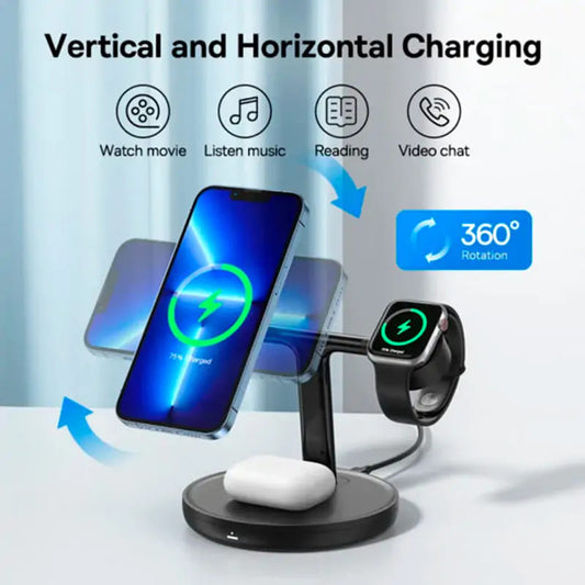 Chargeur Réseau Sans Fil Baseus Swan 3en1, 20W, 1.67A, P10221302113-Z1