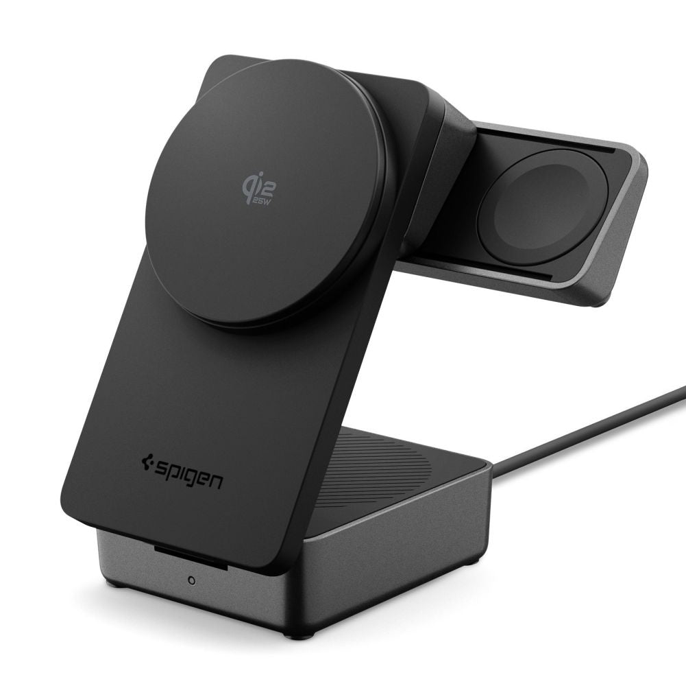 Chargeur Réseau Sans Fil Spigen EF323MQ Essential 3in1, 25W, Noir ACH10398