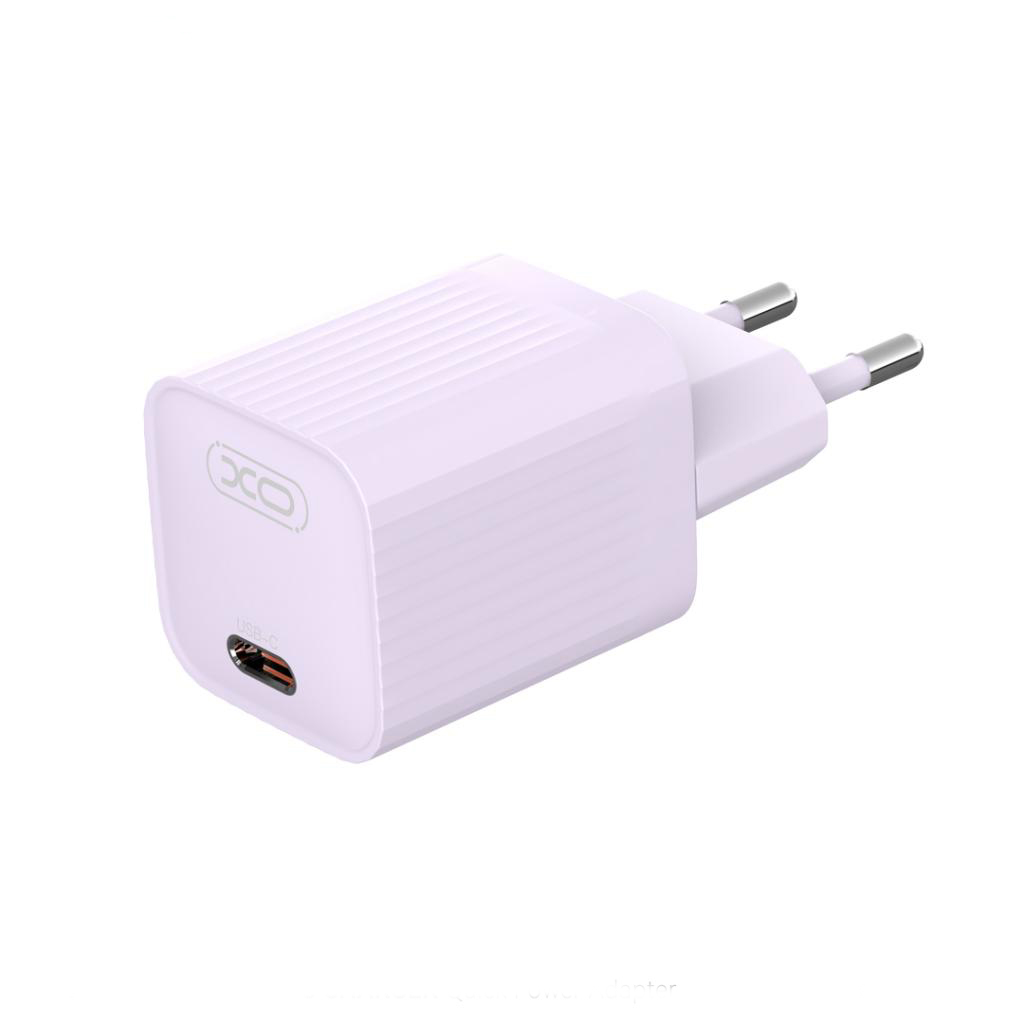 Chargeur Secteur XO Design L148, 30W, 3A, 1 x USB-C, Violet