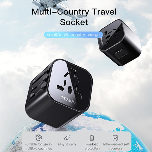 Adaptateur Réseau Yesido MC09 Travel, Noir