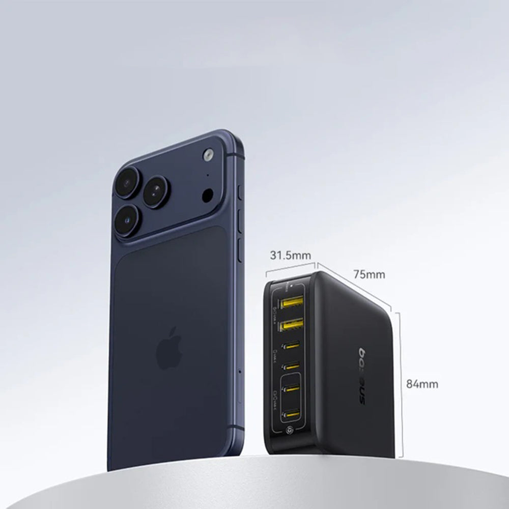 Chargeur Station Baseus EnerFill FH21, 120W, 3.25A, 2 x USB-A - 4 x USB-C, Noir E0120T00