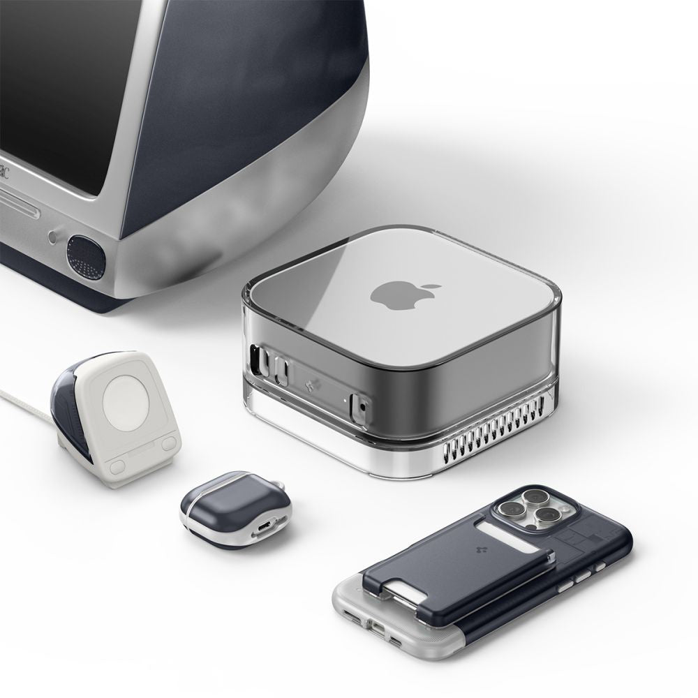 Support Spigen C1 Classic pour Chargeur Sans Fil Apple Watch Series, Gris AMP09340