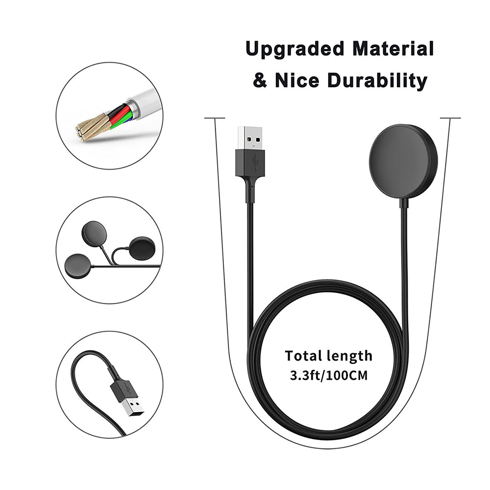 Chargeur sans fil Techsuit TSC11 pour Samsung Galaxy Watch Series, USB-A, Noir