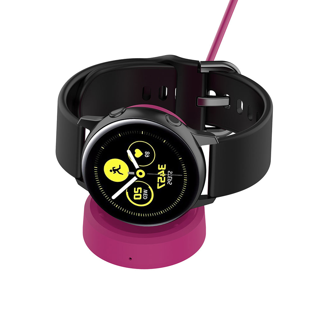 Chargeur sans fil Techsuit TSC3 pour Samsung Galaxy Watch Series, USB-A, Noir