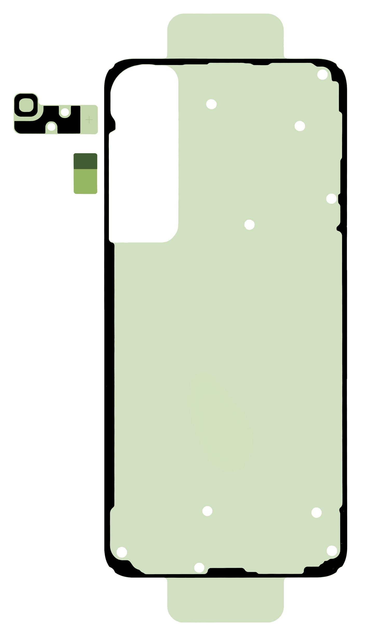Kit Adhésif Couvercle Batterie Samsung Galaxy S25+ S936, Service Pack GH82-36508A