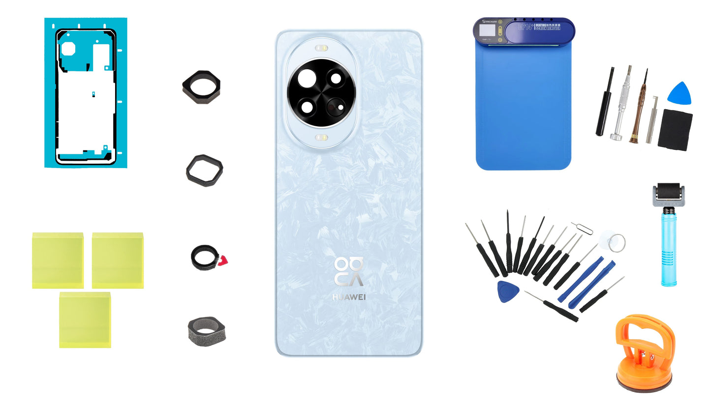 Kit Coque Batterie Huawei nova 14 Pro Crystal Blue Service Pack et Outils de Service Dédiés