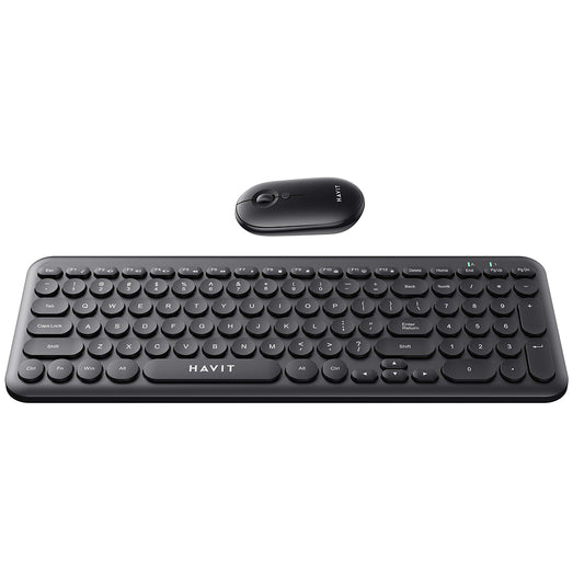 Kit Clavier et Souris Sans Fil HAVIT, Noir