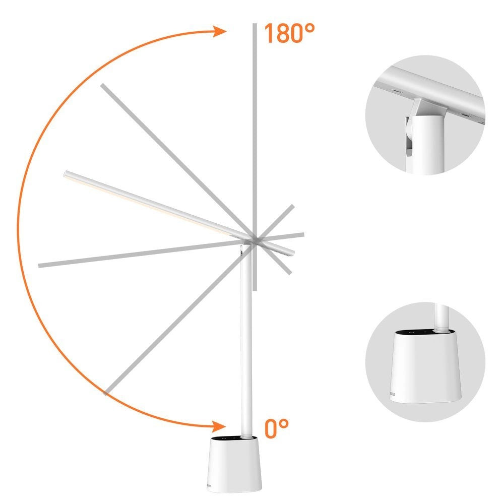 Lampe LED de bureau Baseus Smart Eye, Blanche DGZG-02