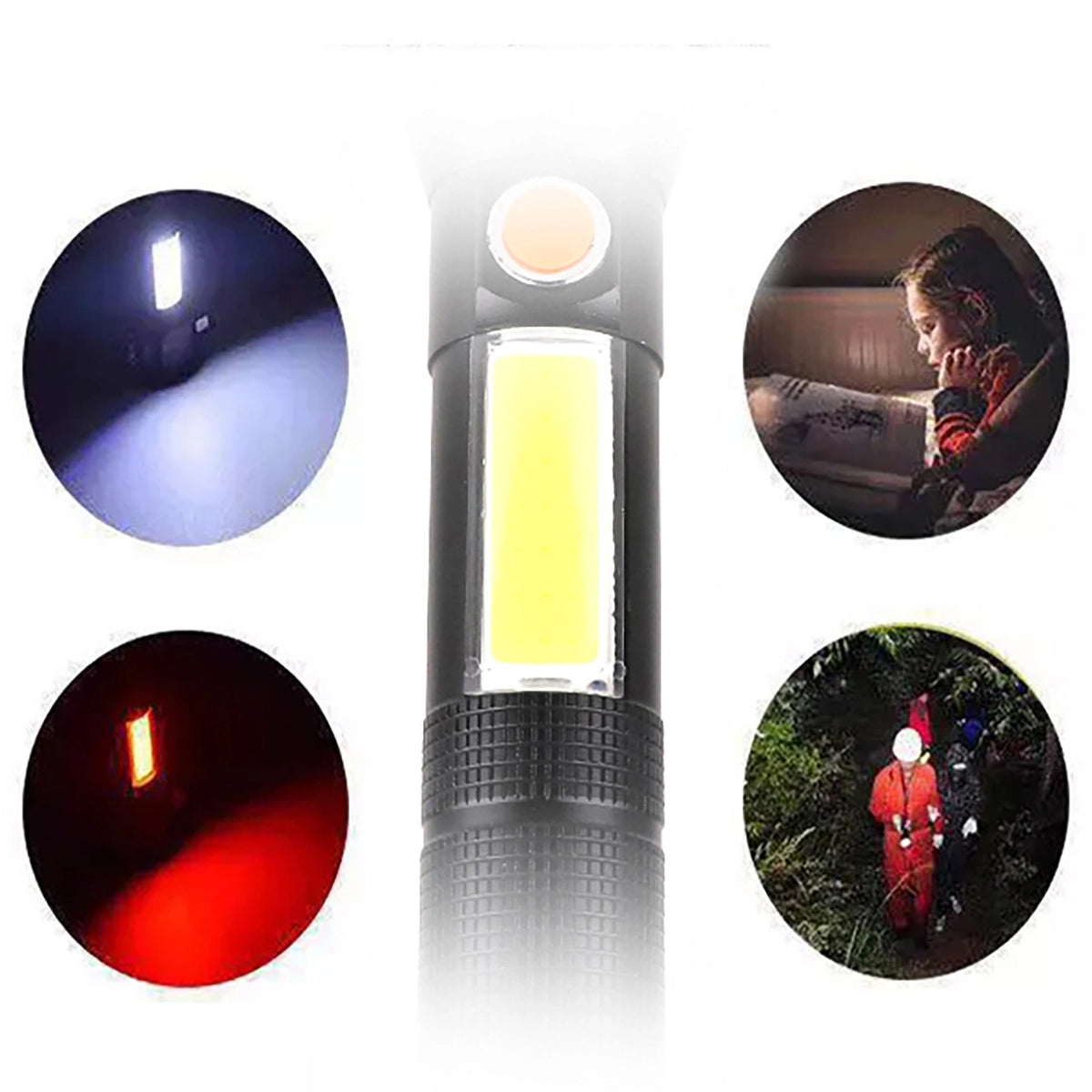 Lampe de poche LED WZK WLR-31 3en1, 5W, 500lm