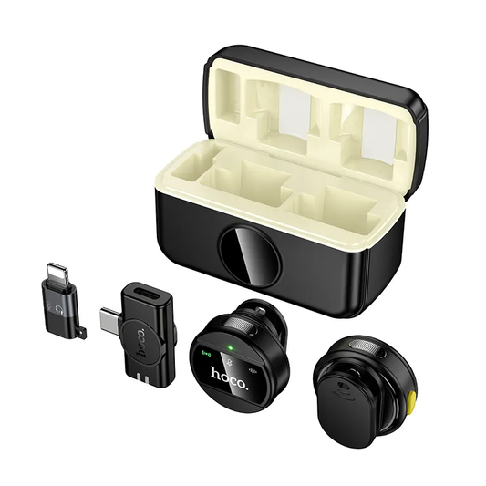 Lavalier HOCO L22, USB-C / Lightning, Set 2 pièces, Noir