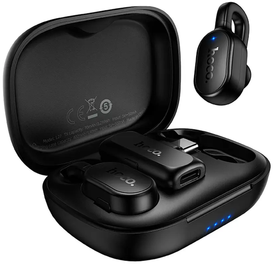 Micro-cravate HOCO L27, USB-C, Lot de 2 pièces, Noir