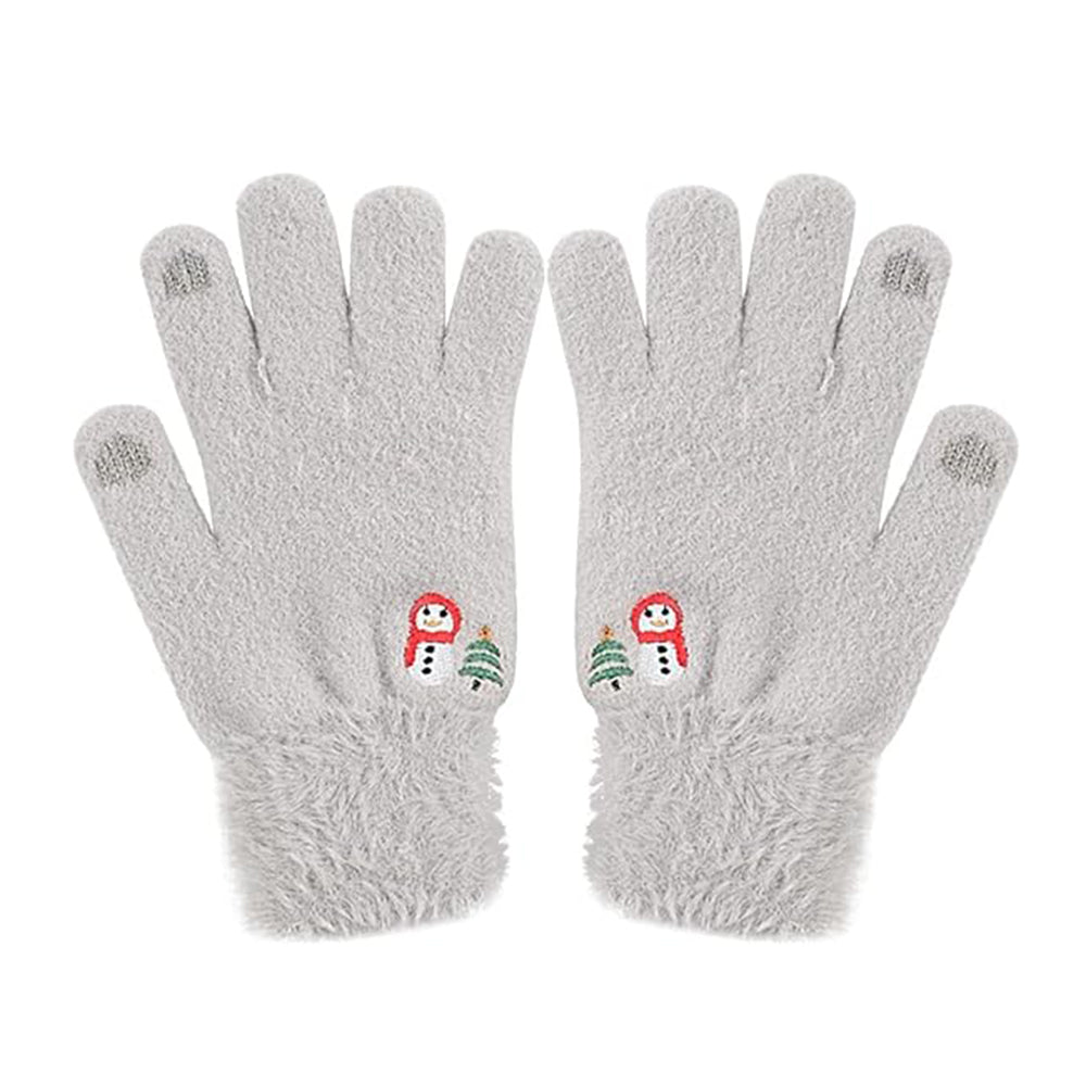 Gants d'Hiver Tactiles Femme Techsuit ST0011, Taille 17cm, Gris