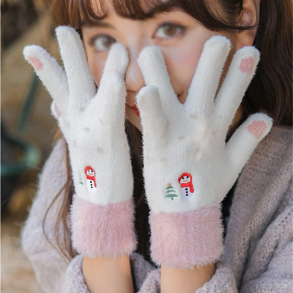 Gants d'Hiver Tactiles Femme Techsuit ST0011, Taille 17cm, Gris