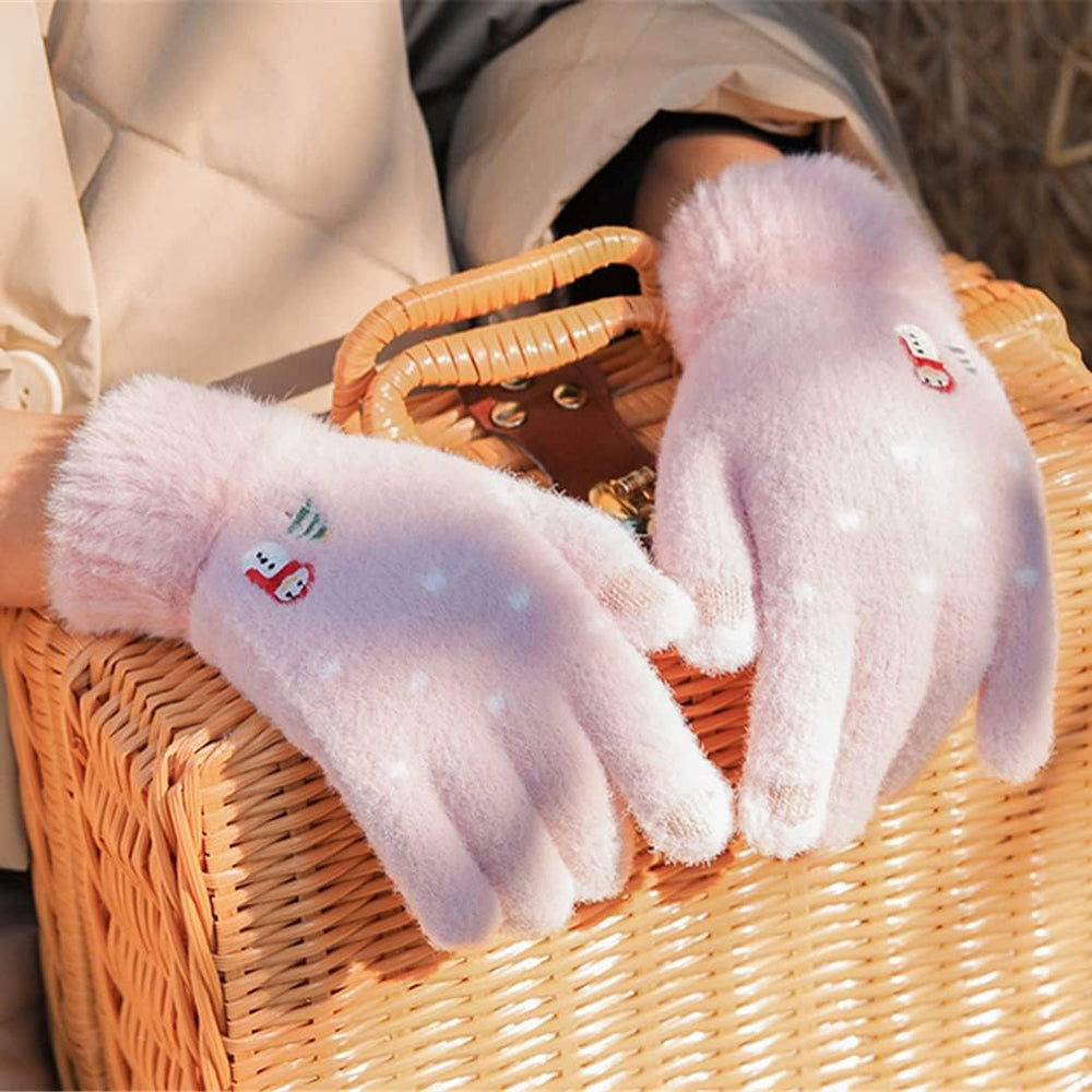 Gants d'Hiver Tactiles Femme Techsuit ST0011, Taille 17cm, Gris