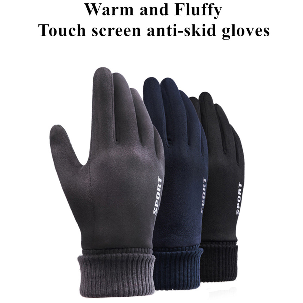 Gants d'Hiver Tactiles Unisexes Techsuit ST0010, Taille Universelle, Noirs