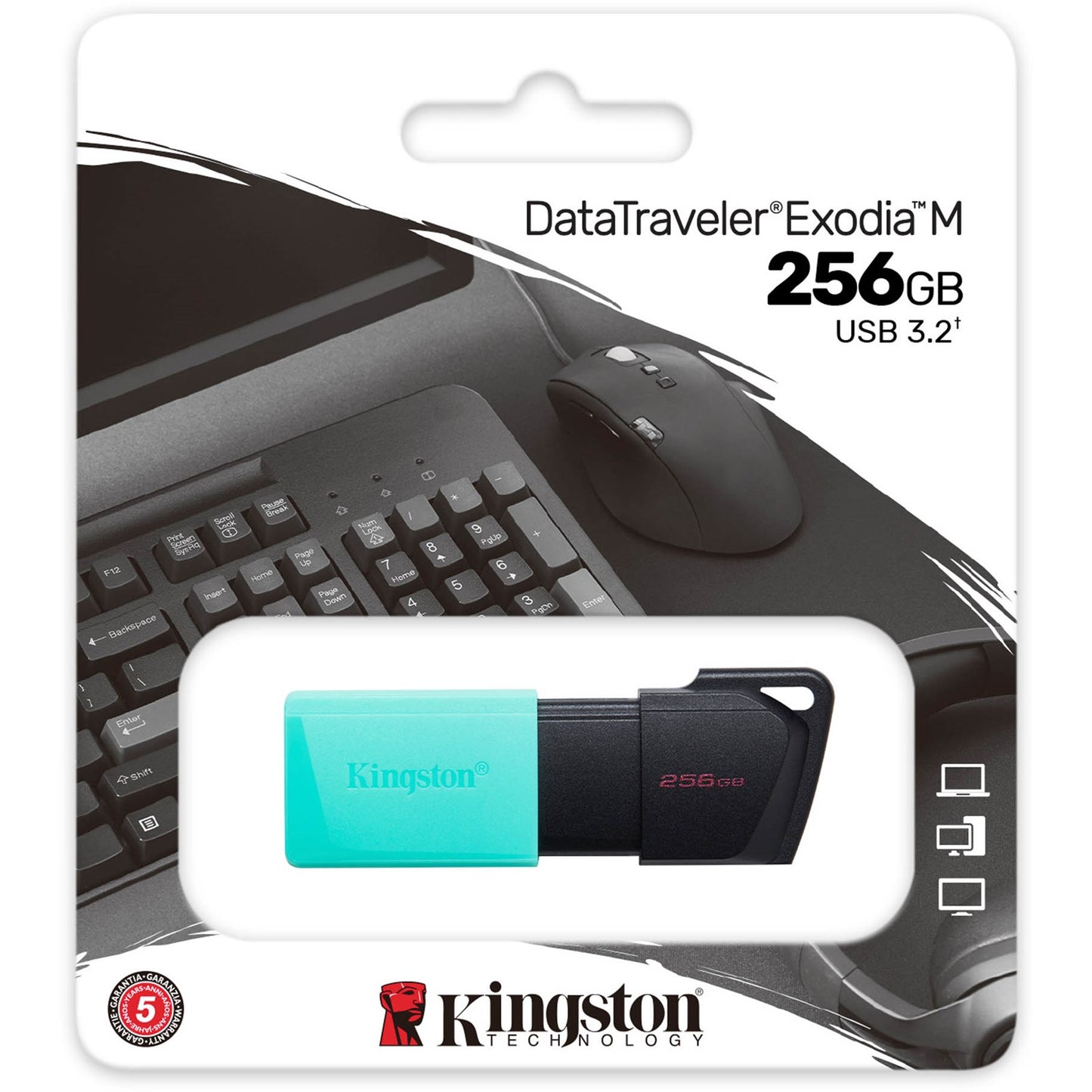 Mémoire Externe USB-A 3.2 Kingston DT Exodia M, 256Gb DTXM/256GB