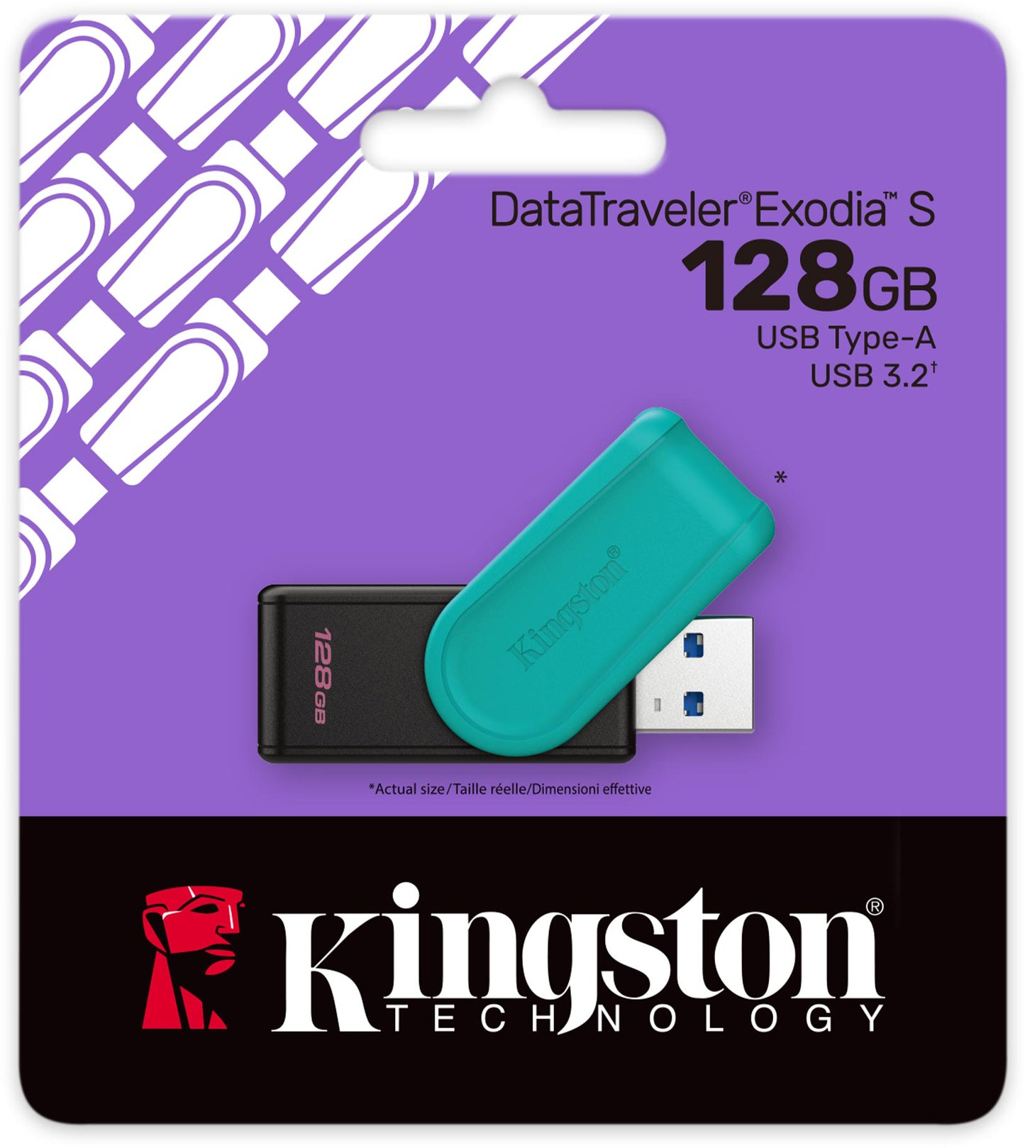 Mémoire Externe USB-A 3.2 Kingston DT Exodia S, 128Gb DTXS/128GB