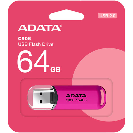 Mémoire externe USB-A Adata C906, 64 Go AC906-64G-RPP