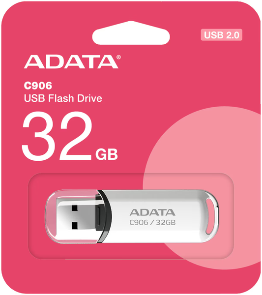 Mémoire Externe USB-A Adata C906, 32Gb AC906-32G-RWH