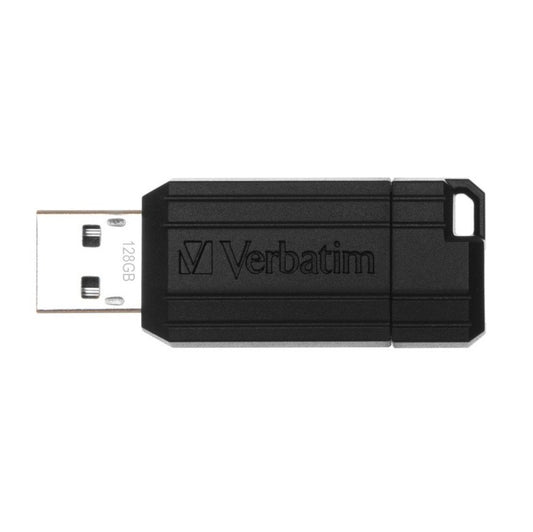 Mémoire Externe USB-A Verbatim PenDrive Pinstripe, 128Gb