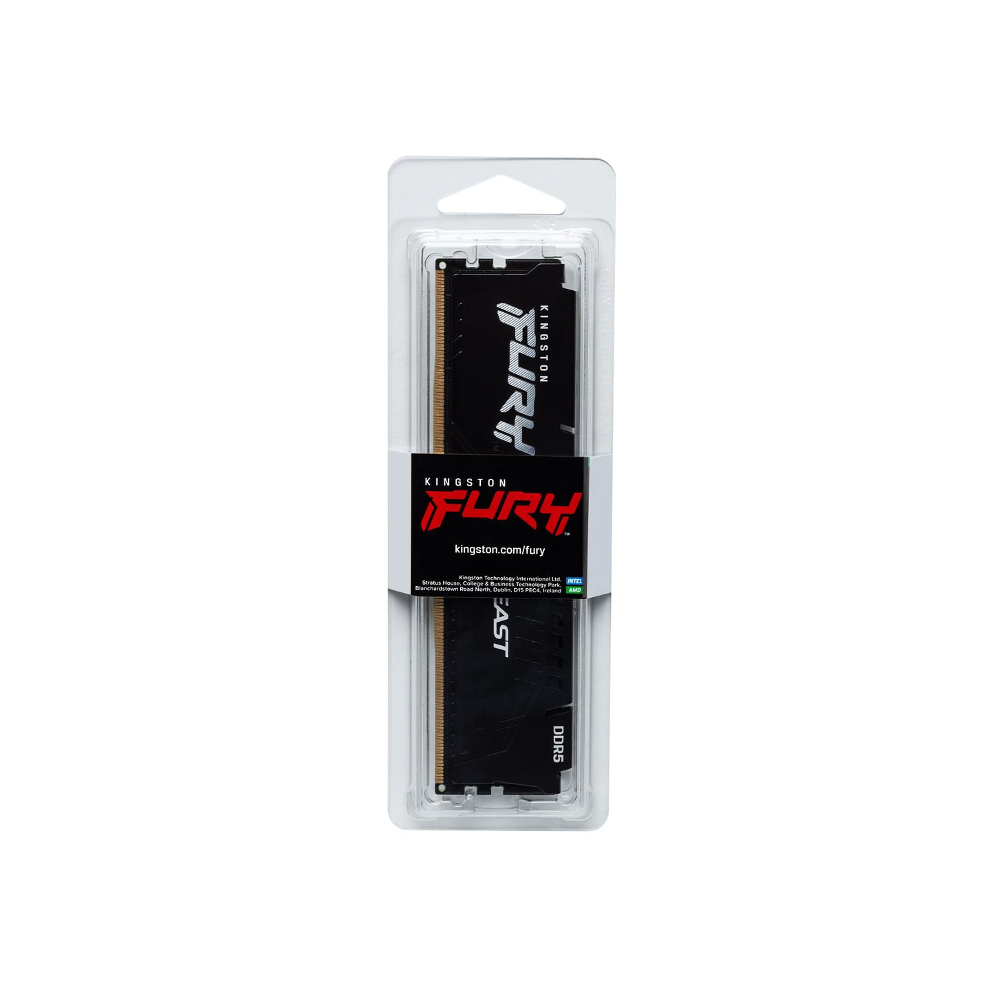 Mémoire RAM Kingston Fury Beast, DDR5, 8GB, 5600Mhz KF556C40BB-8