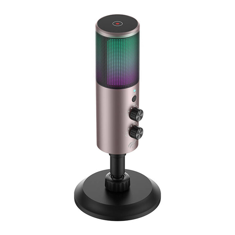 Microphone Gaming HAVIT GK61, RGB, USB-C, Gris