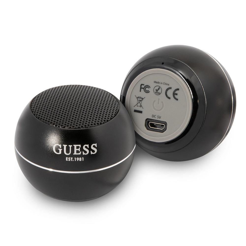 Enceinte Portable Bluetooth Guess, 3W, Noire