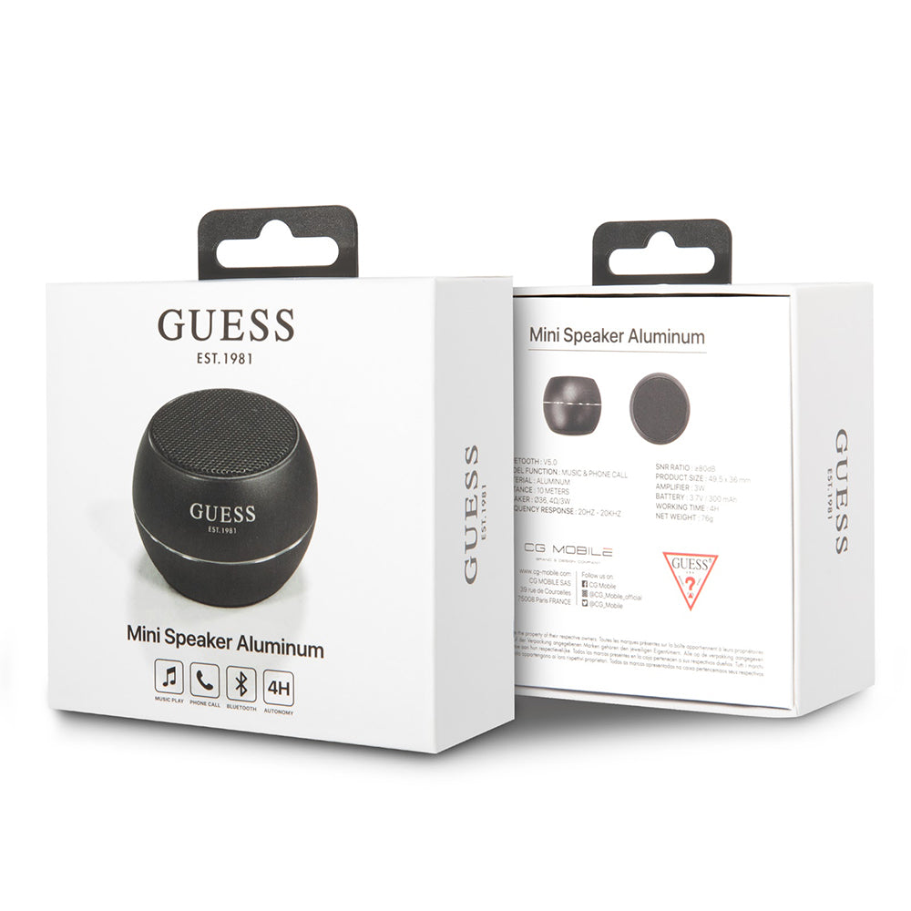 Enceinte Portable Bluetooth Guess, 3W, Noire