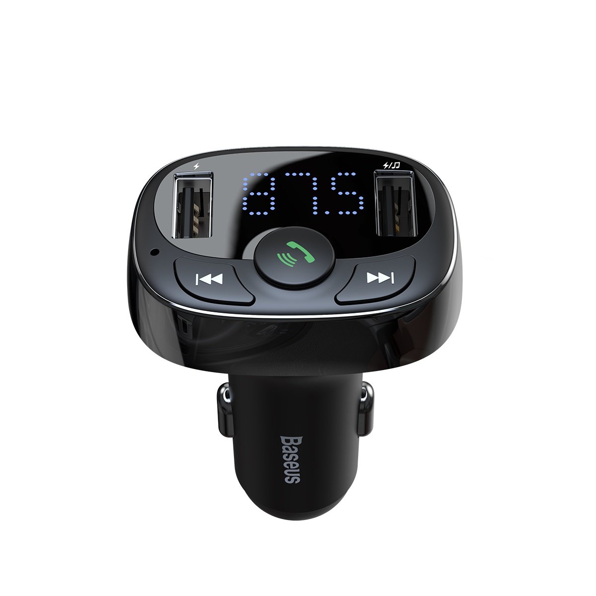 Modulateur FM Bluetooth Baseus S-09A, 2 x USB-A - 1 x microSD CCMT000001