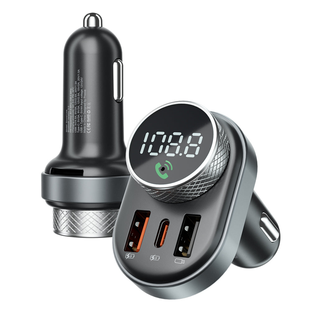 Modulateur FM Bluetooth Proove, 2 x USB-A - 1 x USB-C - 1 x microSD FMSL30110001