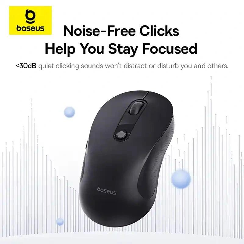 Souris sans fil Baseus F02, 1600DPI, BT, Noir B0203203