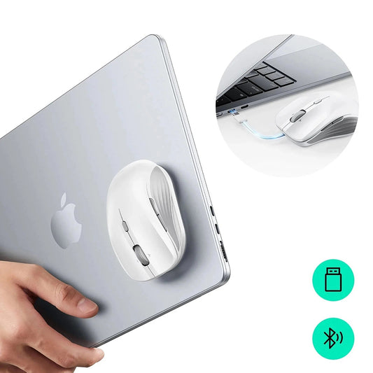 Souris sans fil ESR MagMouse, 800DPI - 4800DPI, BT / Wi-Fi, Blanc