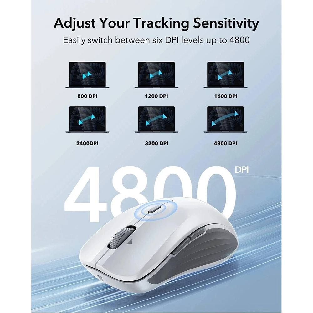 ESR MagMouse Wireless Mouse, 800DPI - 4800DPI, Gray
