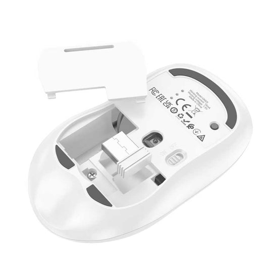 Souris sans fil HOCO GM25, 1600DPI, BT / Wi-Fi, Blanc