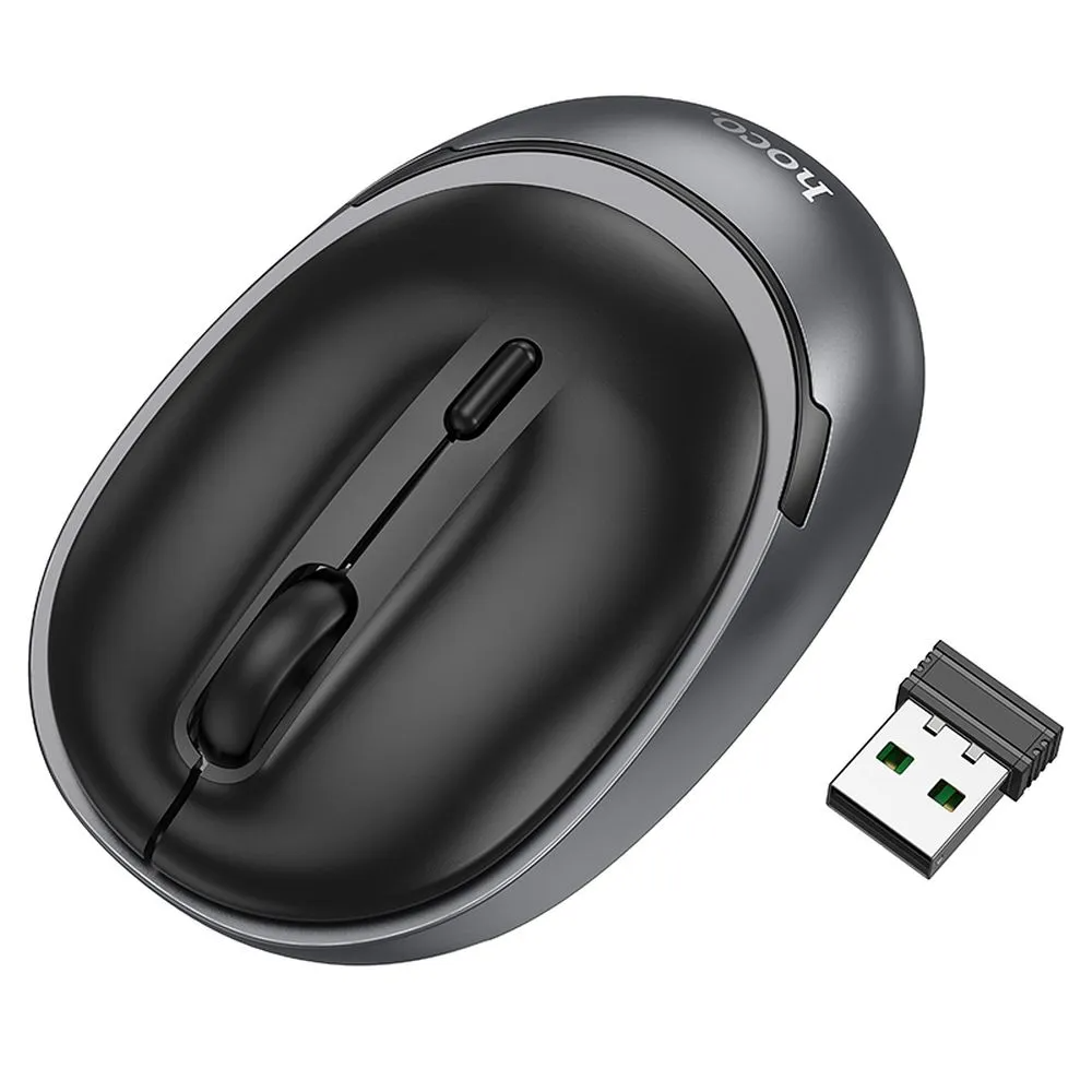 Souris sans fil HOCO GM34, 1600DPI, BT / Wi-Fi, Noir