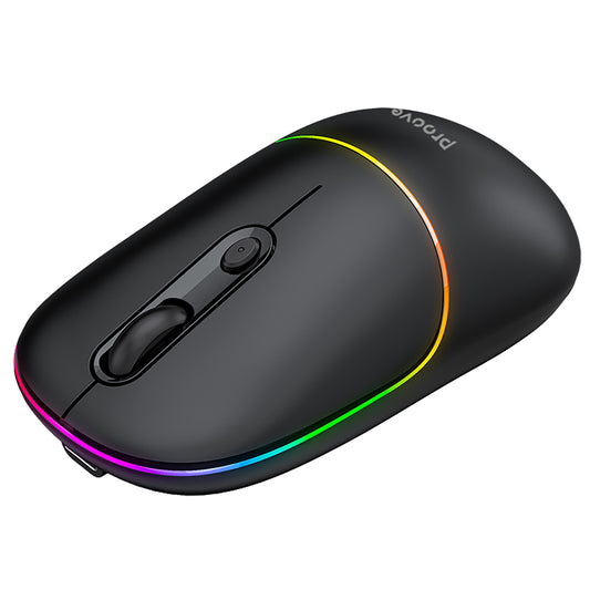 Souris sans fil Proove Blink, RGB, 800DPI - 1600DPI, BT / Wi-Fi, Noir WMBL00002001